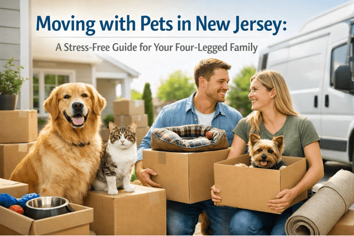 Moving with pets in New Jersey - stress-free guide for pet owners